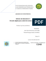 Circuito Digital para Control de Motor A Pasos