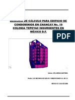 Memoria de Cálculo para Edificio de Condominios en Chancay No. 19