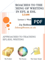 WRITING 1 Approaches To The Teaching of Writing 12.JR