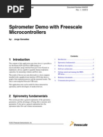 Spirometer Demo With Freescale Microcontrollers: Application Note