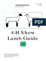 4-H Show Lamb Guide