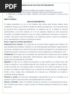 Determinación de Sulfatos Por Gravimetría