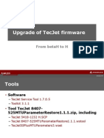 Upgrade of Tecjet Firmware Rev2