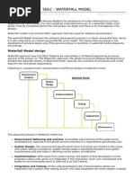 SDLC Waterfall Model