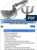 Psicologia Forense Aplicada A La Criminalistica en El NCPP