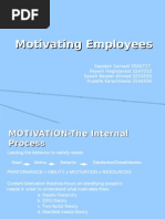 Motivating Employees 