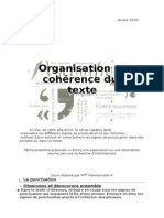 Organisation Et Coherence Du Texte