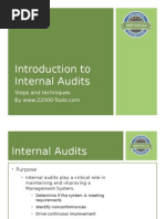 Introduction To Internal Audits