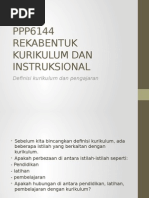 1.definisi Kurikulum Dan Pengajaran