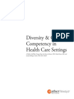 Diversity and Cultural Competency in Health Care Settings