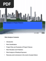 Risk Analysis in Project Finance