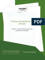 Unidad 1. Conocimiento General de Laboratorio de Biologia