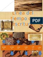 Linea Del Tiempo Escritura (Evolución Del Lenguaje Escrito)