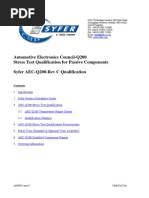 Automotive Electronics Council-Q200 Stress Test Qualification For Passive Components Syfer AEC-Q200-Rev C Qualification