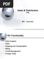 Sales & Distribution: BPI - Overview