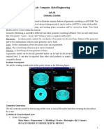 Lab: Computer Aided Engineering