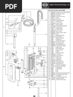 SEBO Professional G2 Vacuum Cleaner Parts List