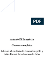 Di Benedetto Antonio, Cuentos Completos