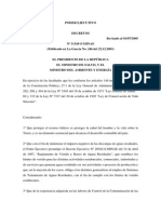 Decreto Sistemas de Tratamiento de Aguas Residuales Costa Rica