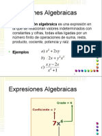 3.2 Expresiones Algebraicas