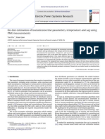 On-Line Estimation of Transmission Line Parameters, Temperature and Sag Using PMU Measurements