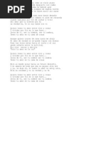 Letra - Cama de Rosas