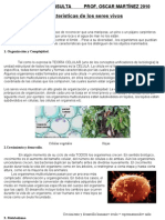 Caracteristicas de Los Seres Vivos 4º Año