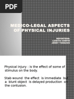 MEDICO-LEGAL ASPECTS OF PHYSICAL INJURIES - Fin