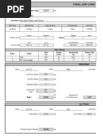 Final Job Card Format