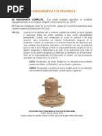 UW-11 Prueba Radiográfica y Ultrasónica