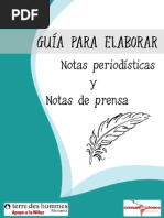 Guia para Elaborar Notas Periodisticas