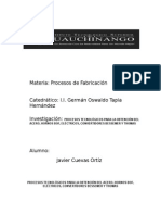 1.4 Procesos Tecnológicos para La Obtención Del Acero