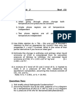 Question One:: Thermodynamic 2 Test (1) Time 1:30