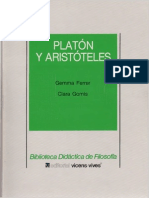 Ferrer, G. - Platon y Aristoteles Ed, Vicen-Vives PDF