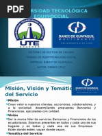 Exposicion Calidad Banco de Guayaquil