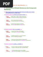 Transformation of Sentences B