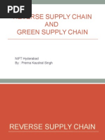 Reverse Supply Chain AND Green Supply Chain: NIFT Hyderabad By: Prerna Kaushal Singh