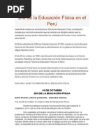 Día de La Educación Física en El Perú