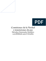 Comisiones de La Verdad Guatemala Salvador y Sudafrica