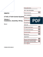 C7-623, C7-624 Control Systems Volume 1 Installation, Assembly, Wiring