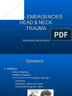 Emergency and Traumatology in ENT