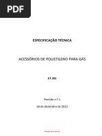 ET302 - Acessórios de PEAD para Gás (EDP Gás)