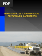 Imprimacion Asfaltica en Carreteras