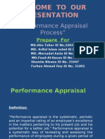 Welcome To Our Presentation: "Performance Appraisal Process"