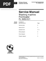 Service Manual: Washing Machine Frontloader FL 5053 E/1