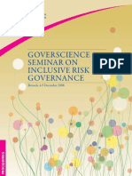 Goverscience Seminar On Inclusive Risk Governance