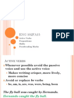 Eng 102FA15.9.17. Verbs Prepositions Shifts Proofing