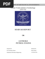 Greater Noida Institute of Technology: 2-Stroke Petrol Engine