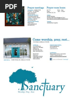 Sanctuary Brochure and Schedule