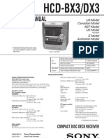 Sony HCD Bx3 Dx3